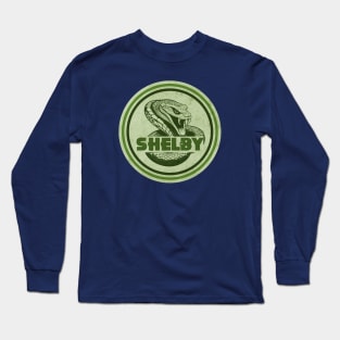 Vintage Green Cobra Gasoline Long Sleeve T-Shirt